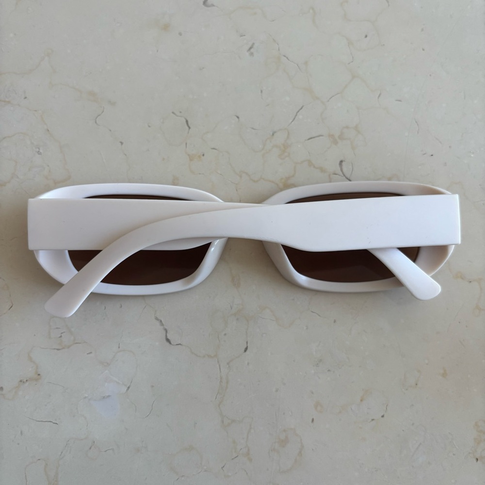 Beige Sunglasses with Brown Lenses - Picture 3 of 3